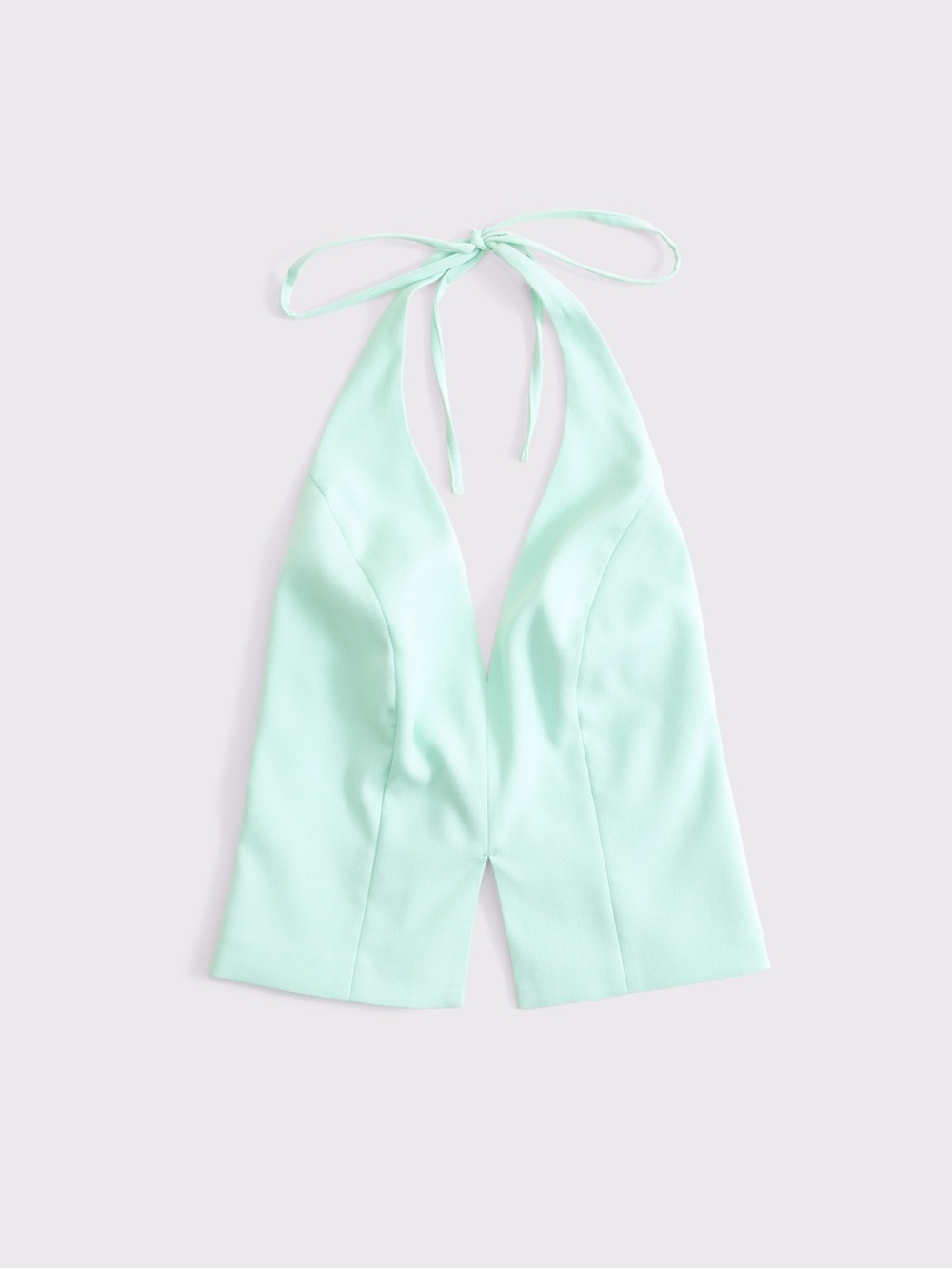 💙✨ NEW Abercrombie & Fitch Pale Aqua Tailored Halter Vest ✨💙